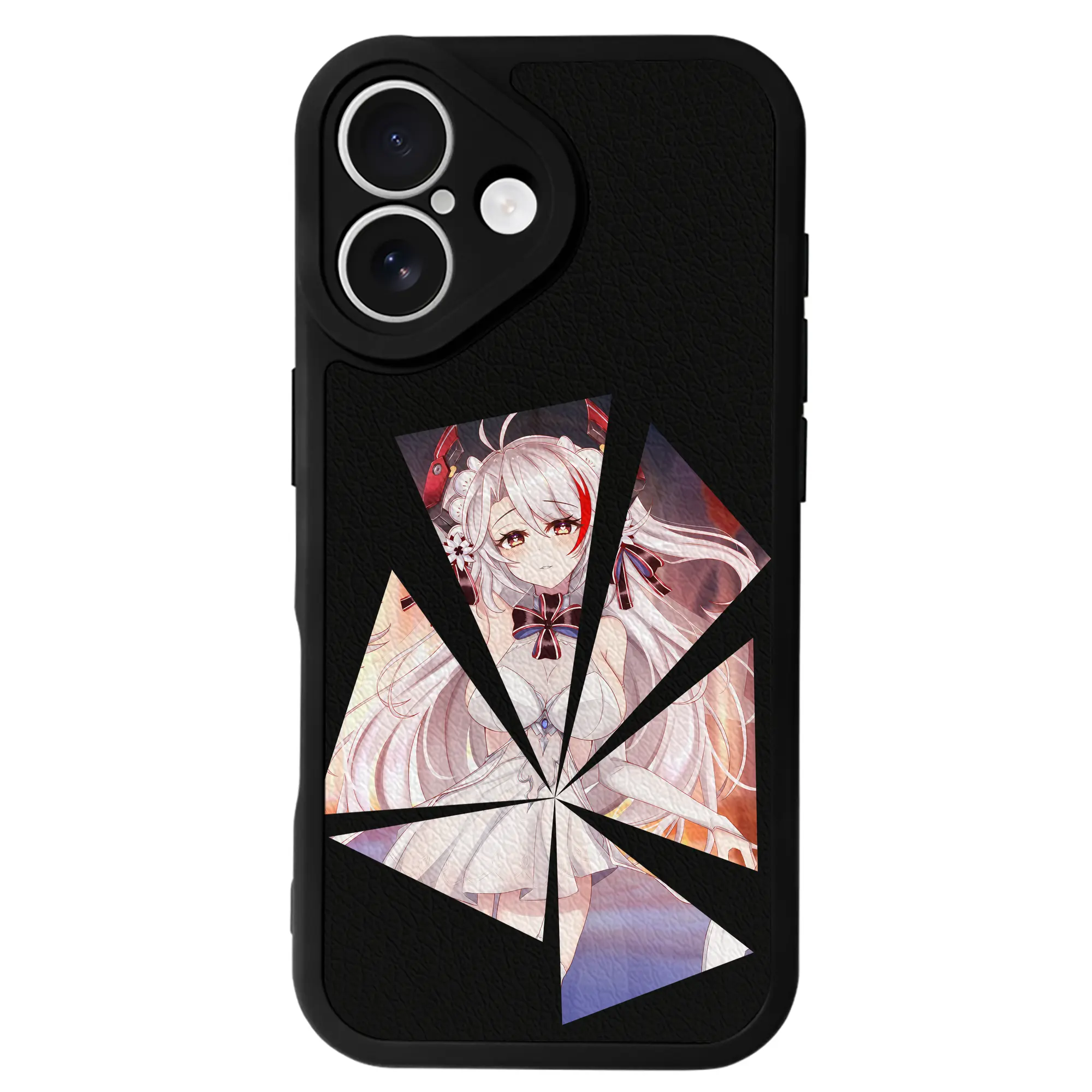 アズールレーン グッズ,プリンツ・オイゲン - IPhone 16シリーズ対応 ・ シリコンスマホケース ・ レザー調 ・ 高精度フィット ・ 耐衝撃 ・ ワイヤレス充電対応 ・ 精密カット